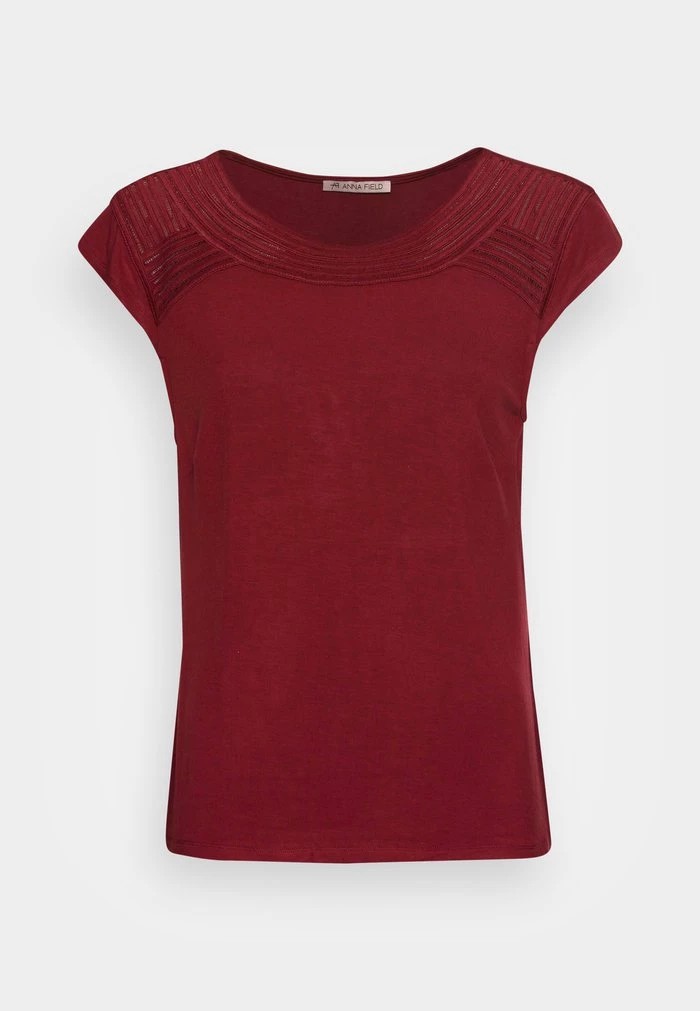 T-Shirt ANNA FIELD Anna Field Basic T-shirt Rouge Femme | OCS-5200224